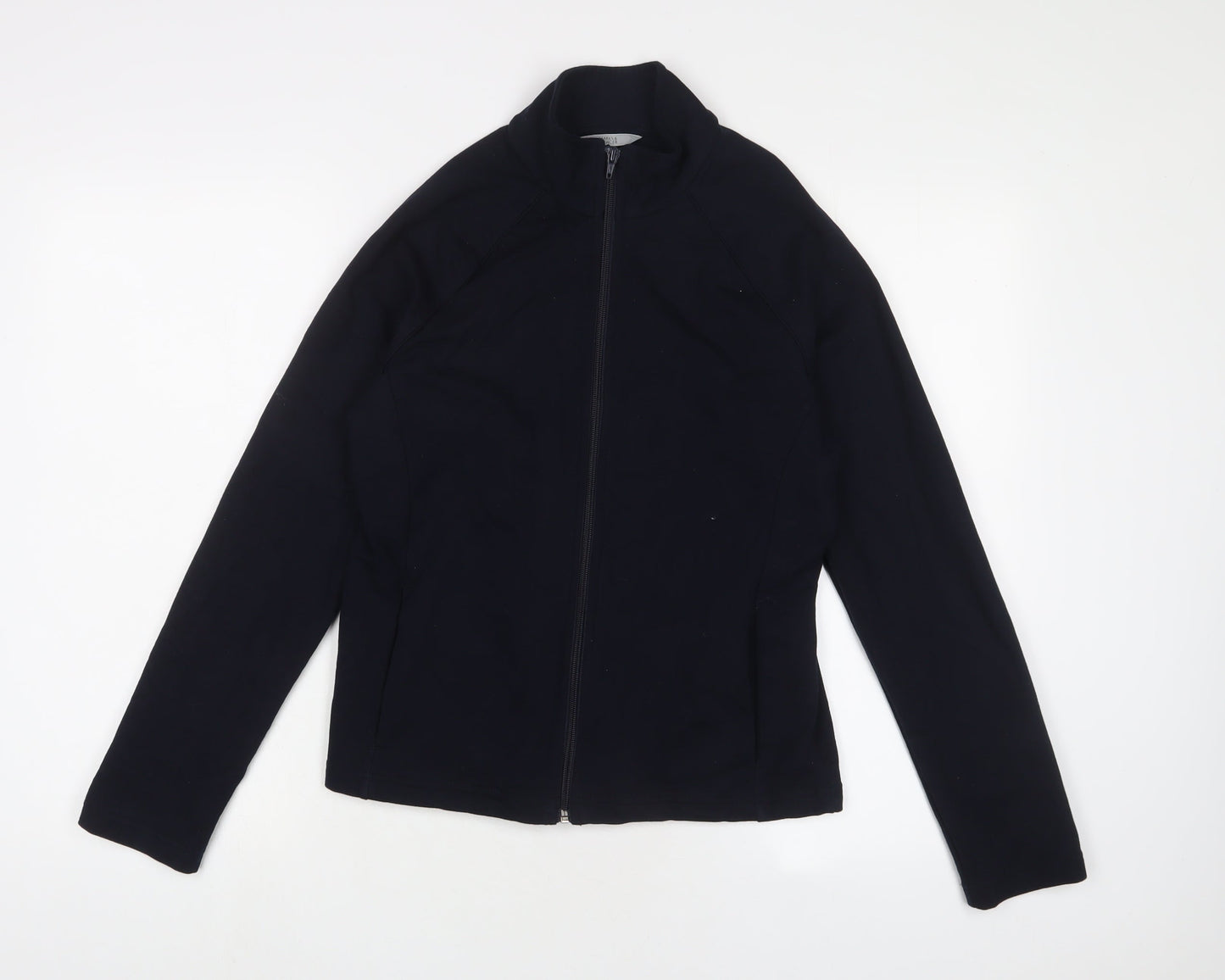 Womens UK Size 10 Marks and Spencer Blue Full Zip Sweatshirt