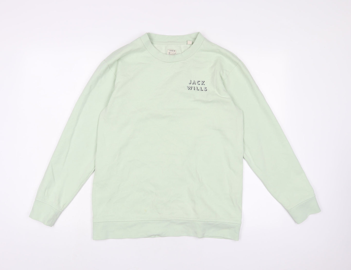 Womens UK Size 12 Jack Wills Green Pullover Sweatshirt