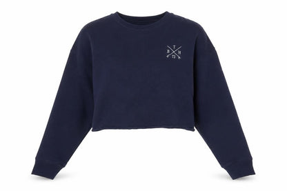 Bella + Canvas Womens Blue Cotton Pullover Sweatshirt Size M Pullover