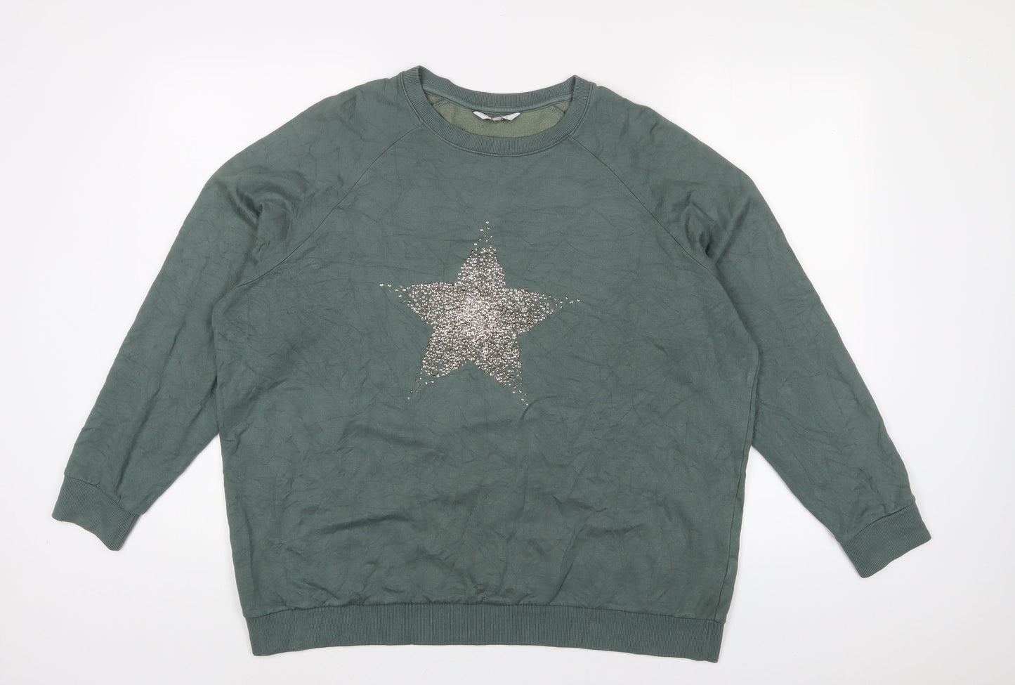 Womens UK Size XL NEXT Green Pullover Sweatshirt