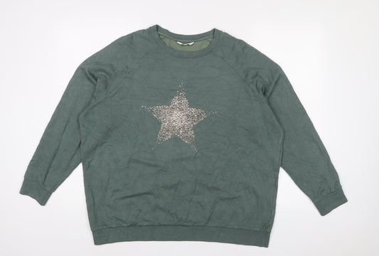 Womens UK Size XL NEXT Green Pullover Sweatshirt