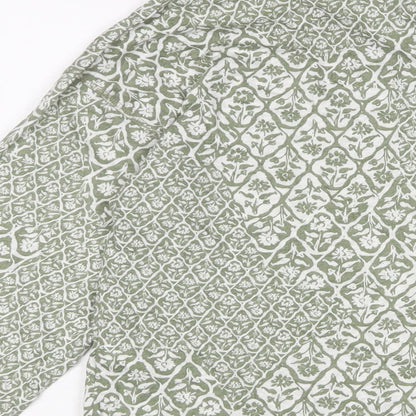 Womens UK Size 10 Marks and Spencer Green Basic T-Shirt
