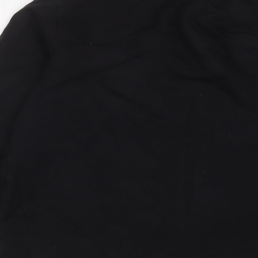 EA7 Boys Black Cotton Full Zip Sweatshirt Size 14 Years Zip
