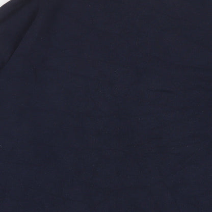 Monki Womens Blue Cotton Pullover Sweatshirt Size L Pullover