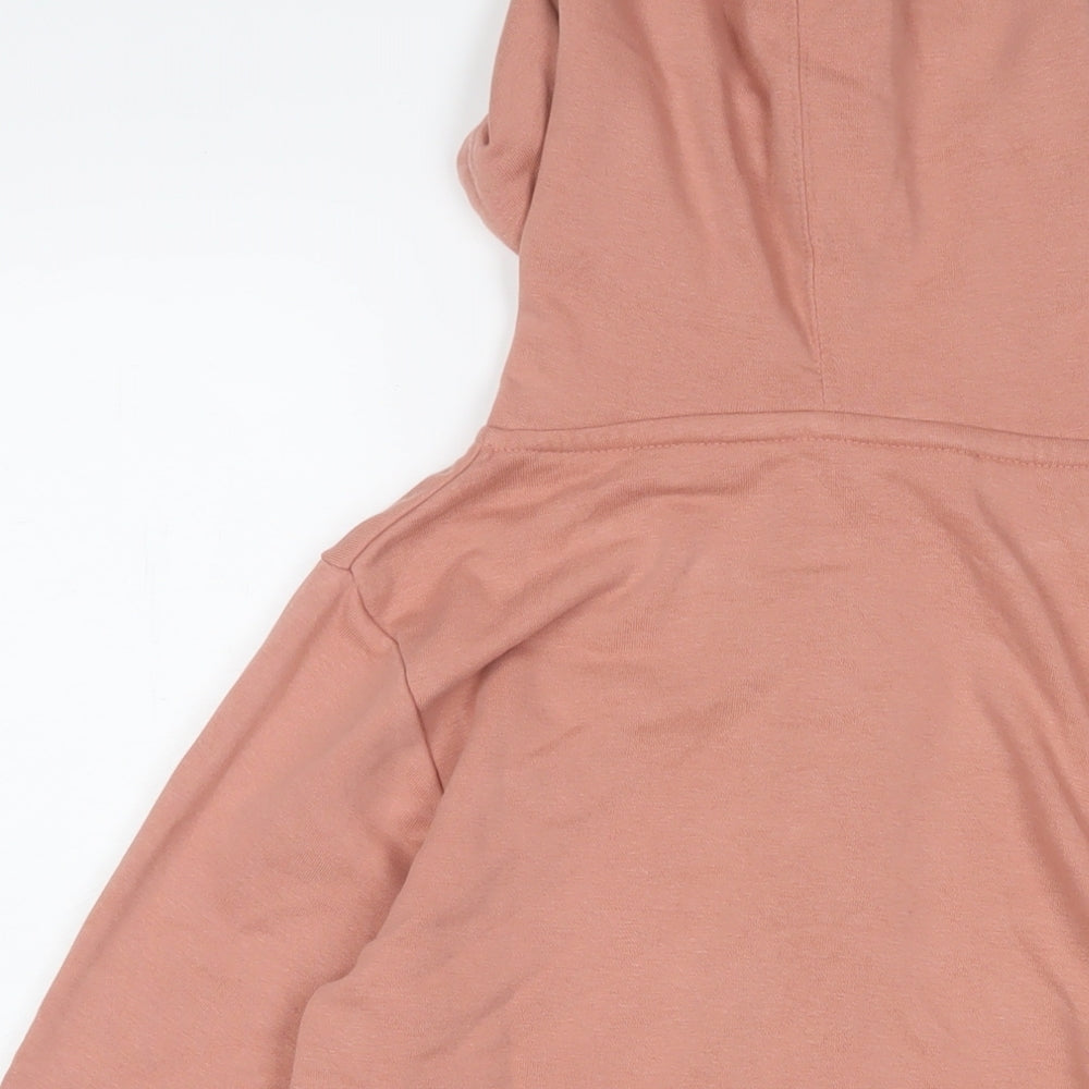 Cotton Heritage Womens Pink Cotton Full Zip Hoodie Size S Zip