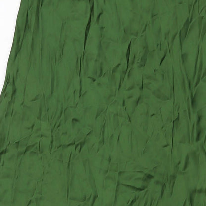 Marks and Spencer Womens Green Polyester A-Line Skirt Size 6