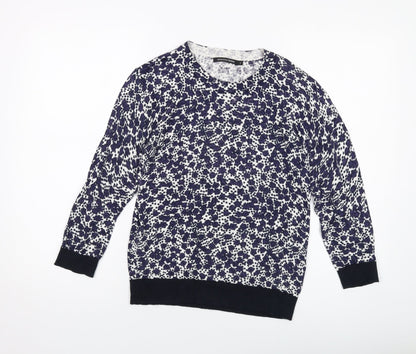 Womens UK Size 10 Monoprix Blue Pullover Jumper