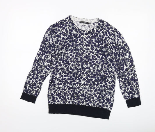 Womens UK Size 10 Monoprix Blue Pullover Jumper