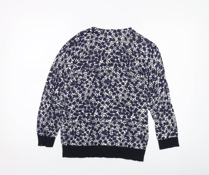 Womens UK Size 10 Monoprix Blue Pullover Jumper