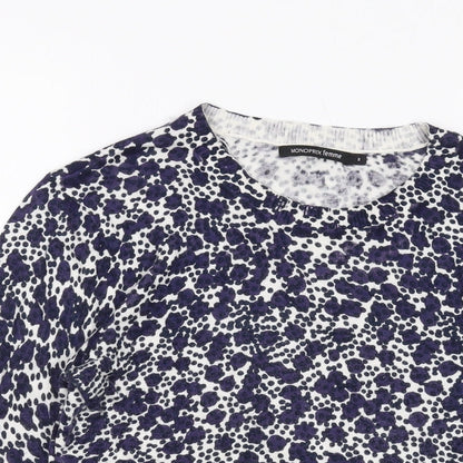 Womens UK Size 10 Monoprix Blue Pullover Jumper