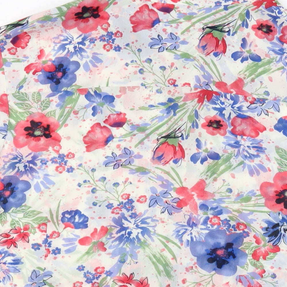 EWM Womens Multicoloured Fair Isle Polyester Basic Blouse Size 18 Collared