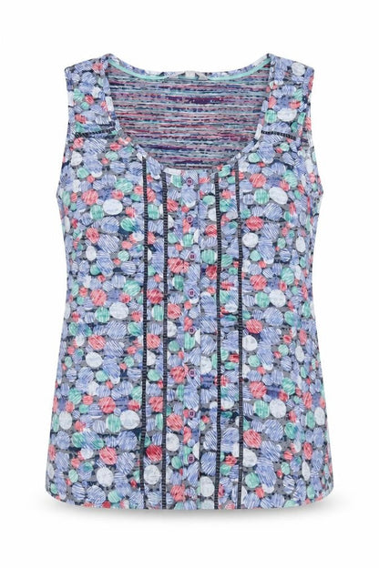 Womens UK Size 12 Per Una Blue Basic Tank