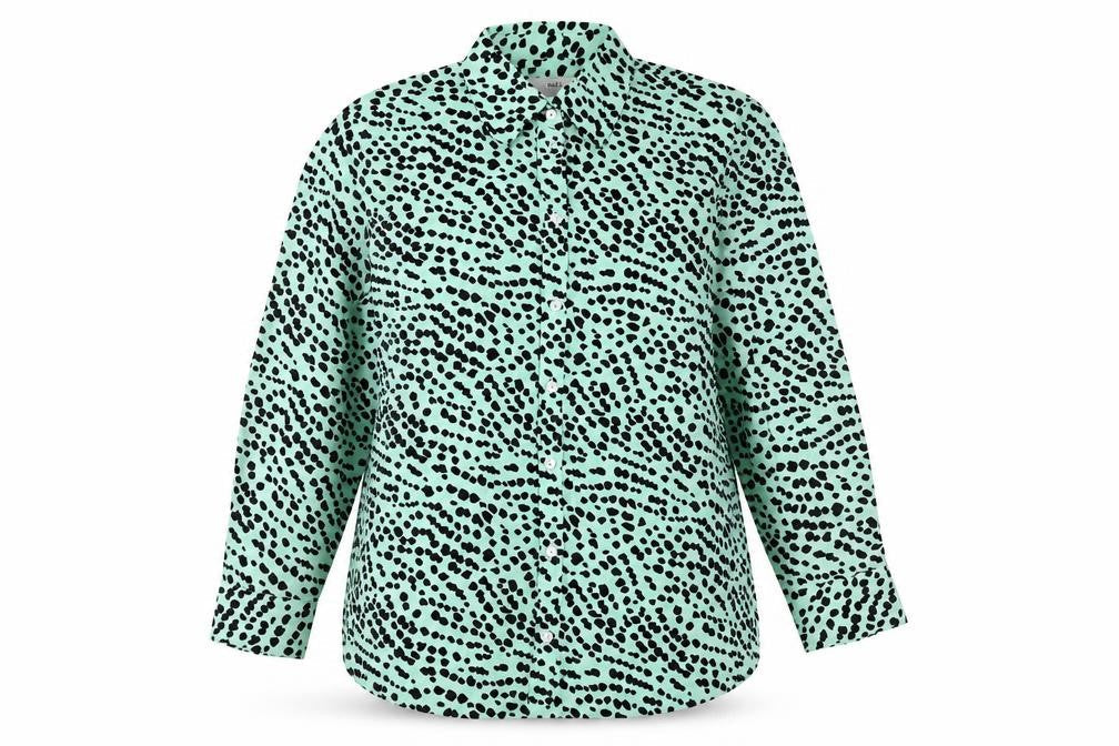Womens UK Size 12 Marks and Spencer Green Basic Button-Up