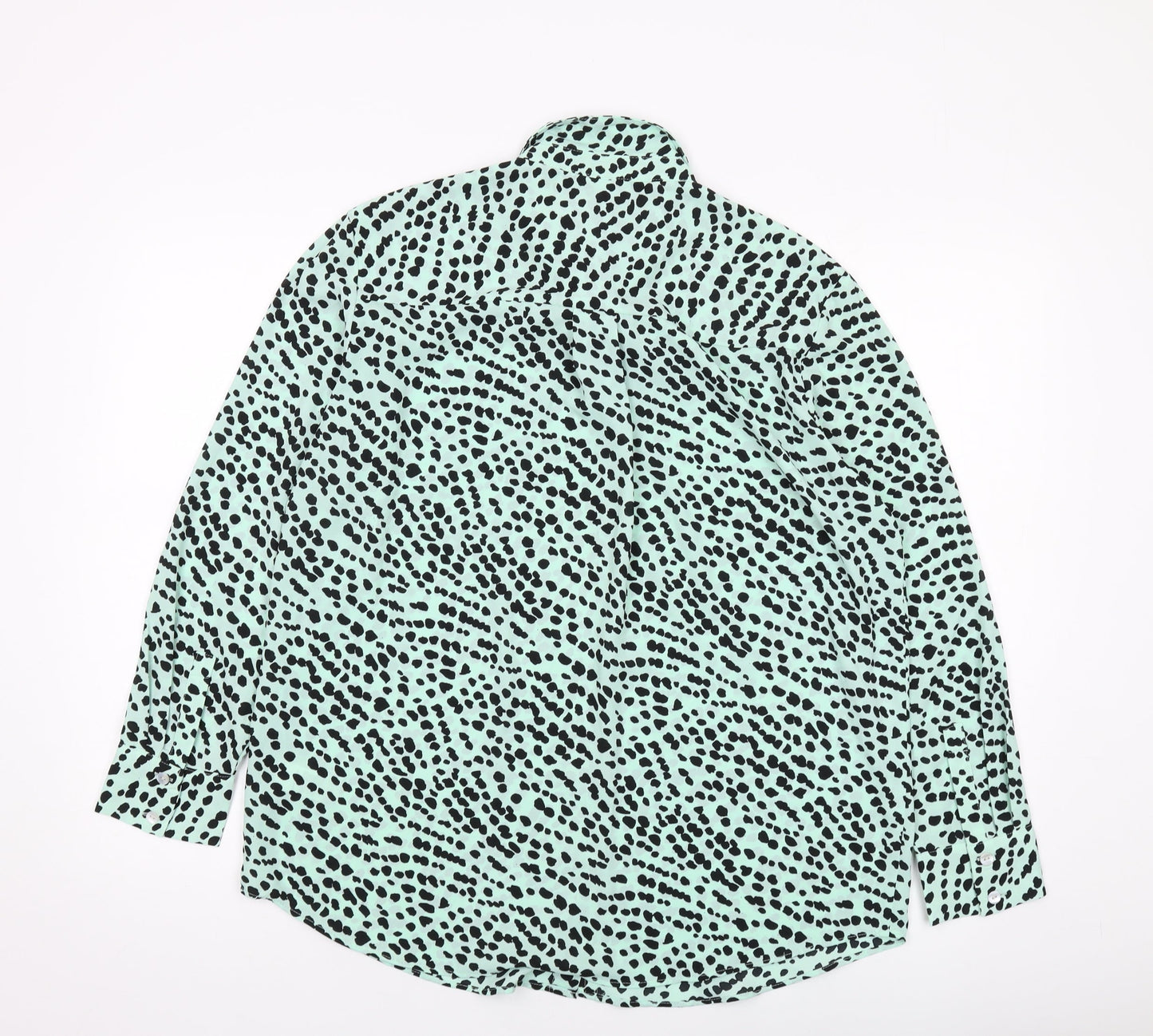 Womens UK Size 12 Marks and Spencer Green Basic Button-Up
