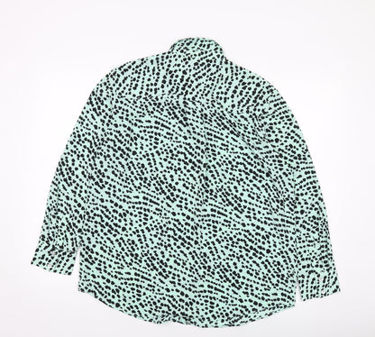 Womens UK Size 12 Marks and Spencer Green Basic Button-Up