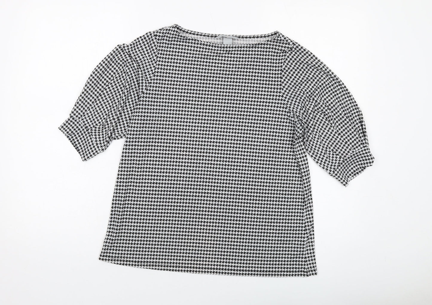 Womens UK Size S H&M Black Basic T-Shirt