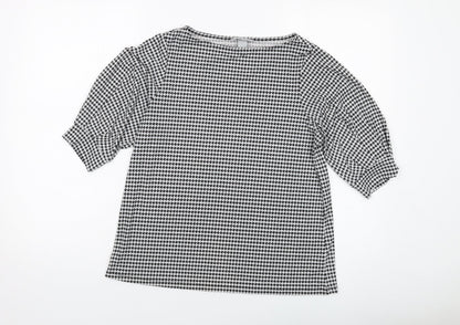 Womens UK Size S H&M Black Basic T-Shirt