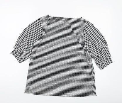 Womens UK Size S H&M Black Basic T-Shirt