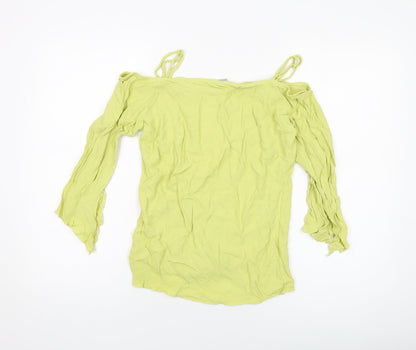 Womens UK Size 10 Wallis Green Basic Blouse