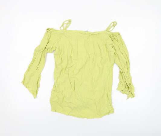 Womens UK Size 10 Wallis Green Basic Blouse