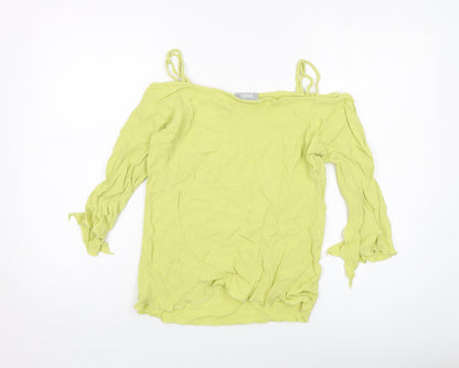 Womens UK Size 10 Wallis Green Basic Blouse