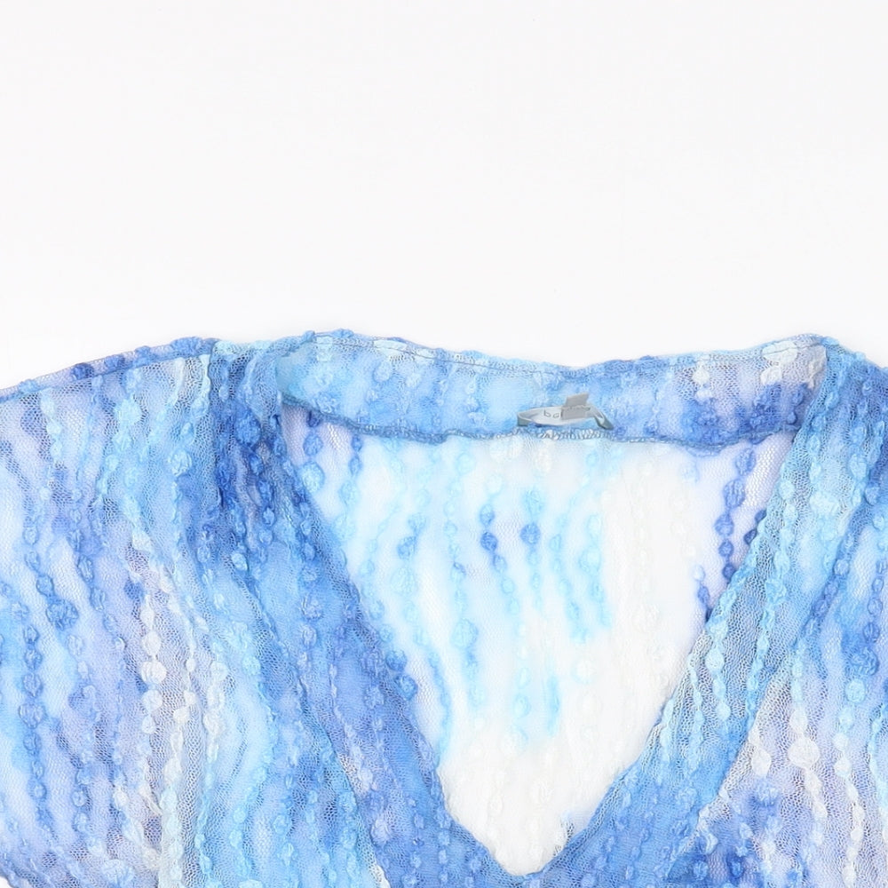 Womens UK Size 10 Per Una Blue Basic Blouse