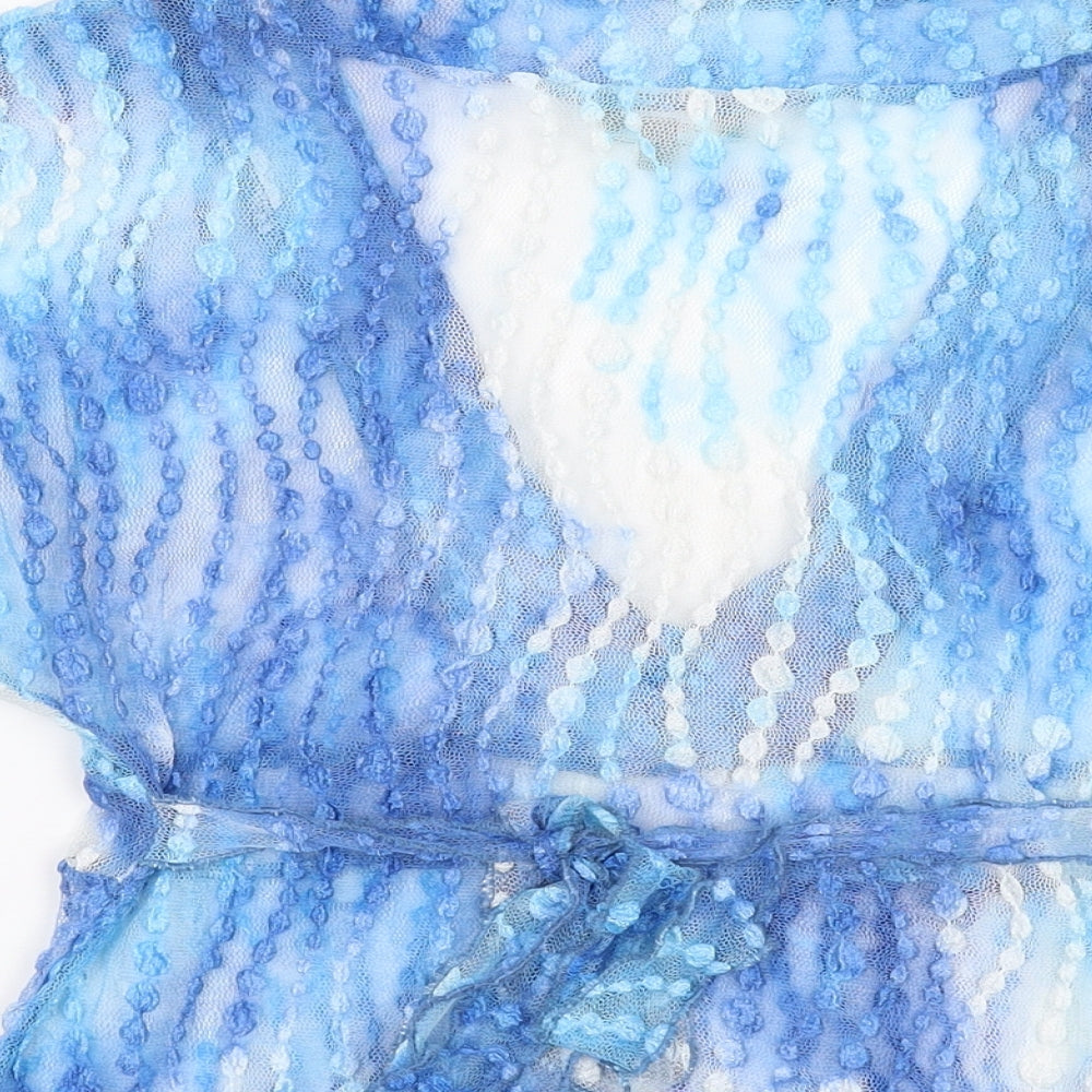 Womens UK Size 10 Per Una Blue Basic Blouse