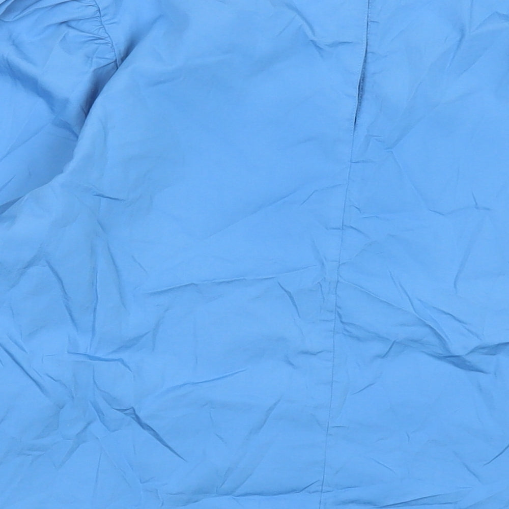 Womens UK Size 14 Marks and Spencer Blue Basic Blouse
