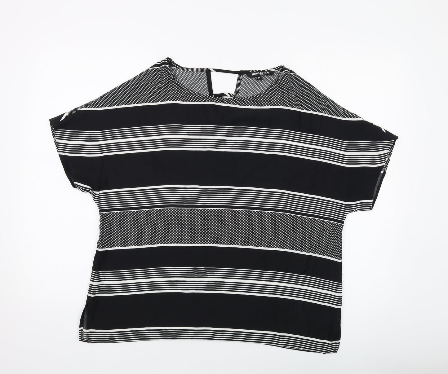 Womens UK Size 14 Debenhams Black Basic Blouse