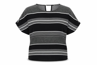 Womens UK Size 14 Debenhams Black Basic Blouse