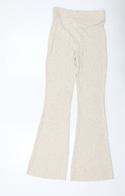 Womens UK Size S H&M Regular Fit  Beige Trousers