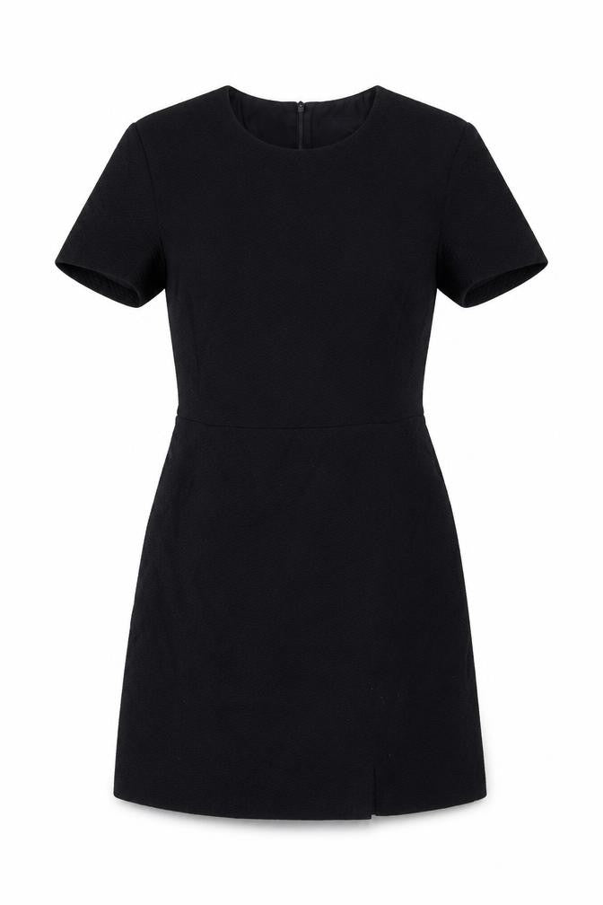 French Connection Womens Blue Polyester A-Line Size 8 Round Neck Zip