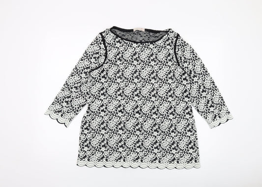 Womens UK Size 18 Per Una Black Basic Blouse