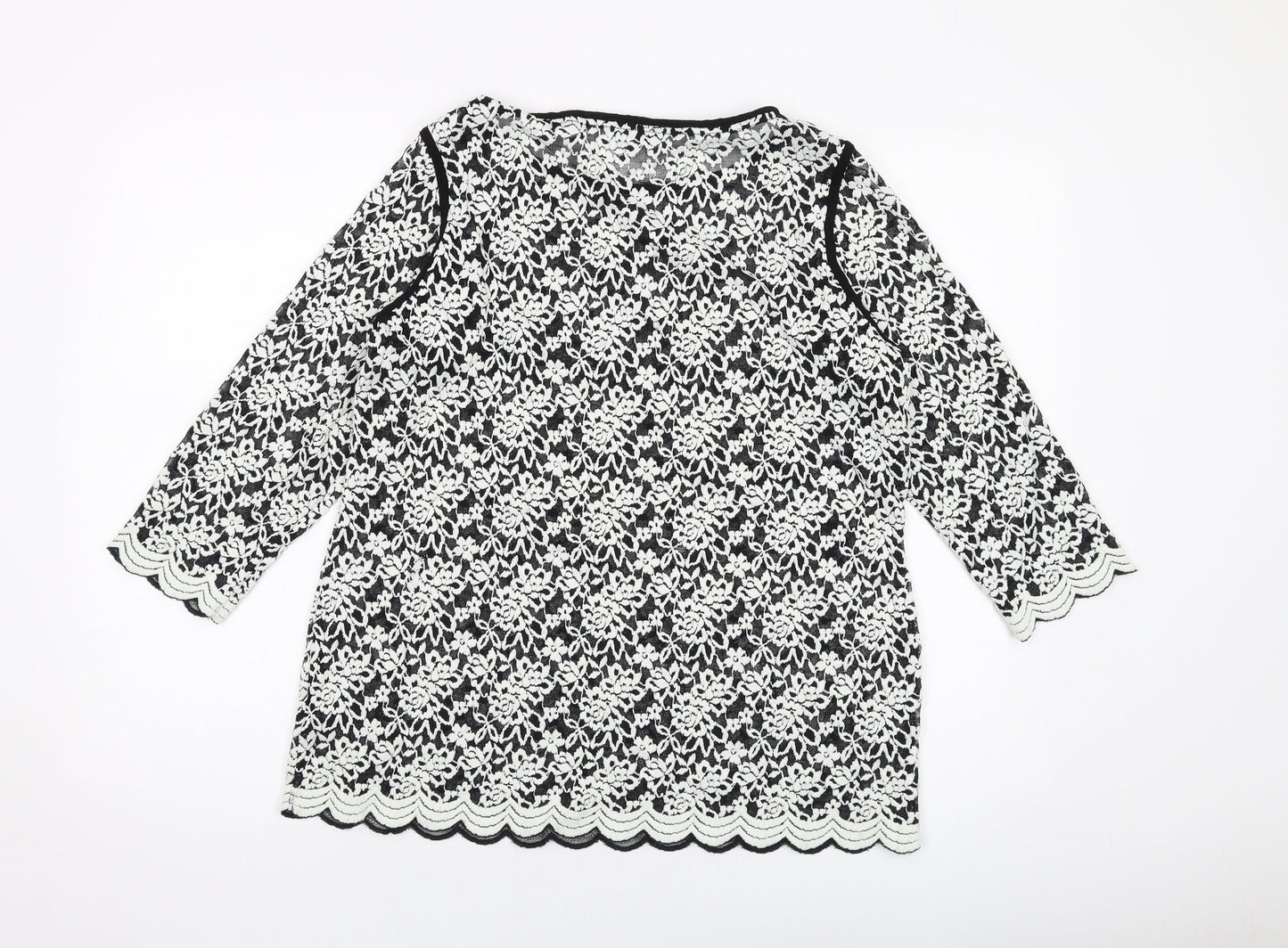 Womens UK Size 18 Per Una Black Basic Blouse
