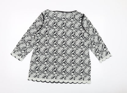 Womens UK Size 18 Per Una Black Basic Blouse