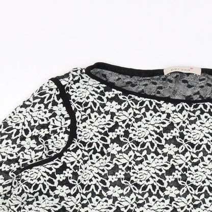 Womens UK Size 18 Per Una Black Basic Blouse