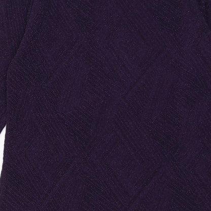 Womens UK Size S Wallis Purple Basic Blouse