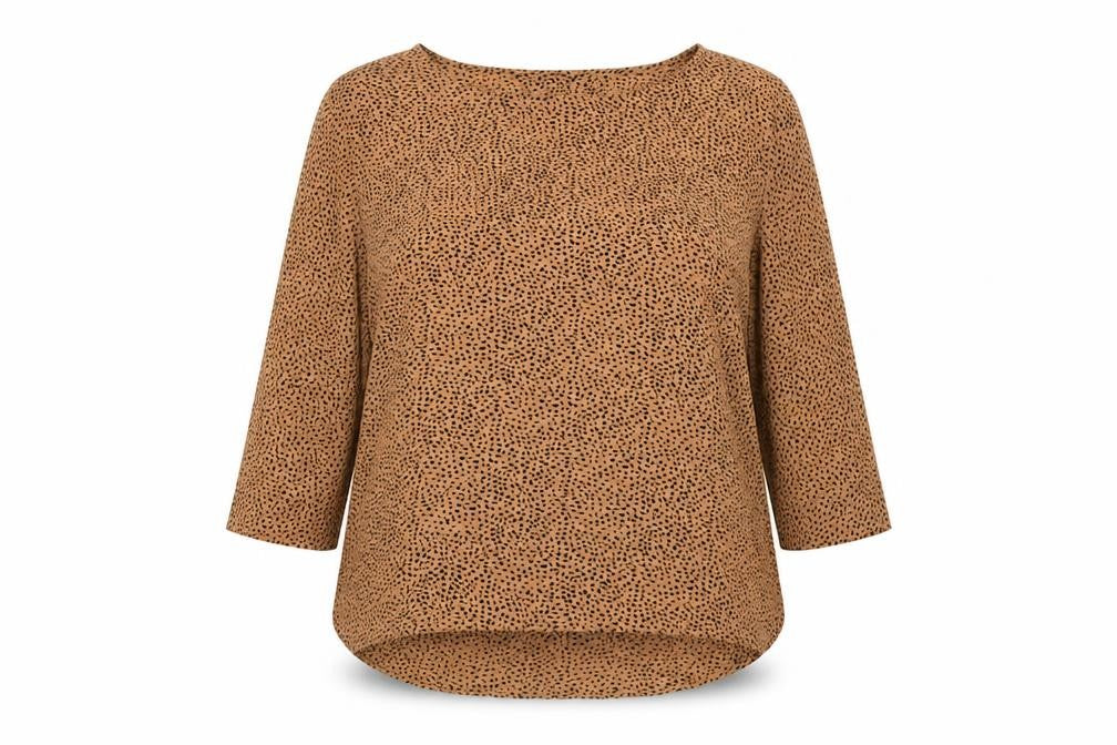 Womens UK Size 8 Glassons Brown Basic Blouse