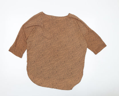Womens UK Size 8 Glassons Brown Basic Blouse