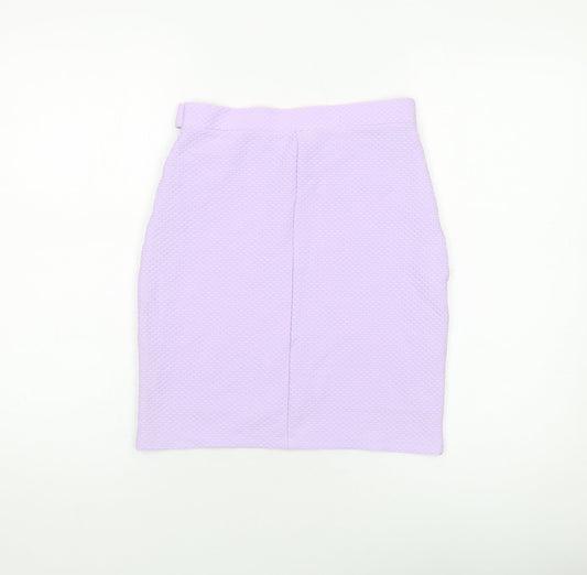 Miss Selfridge Womens Purple Polyester Mini Skirt Size 10
