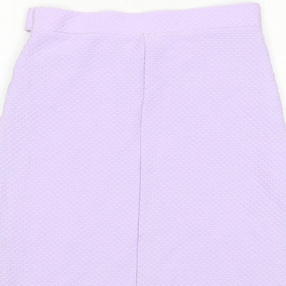 Miss Selfridge Womens Purple Polyester Mini Skirt Size 10