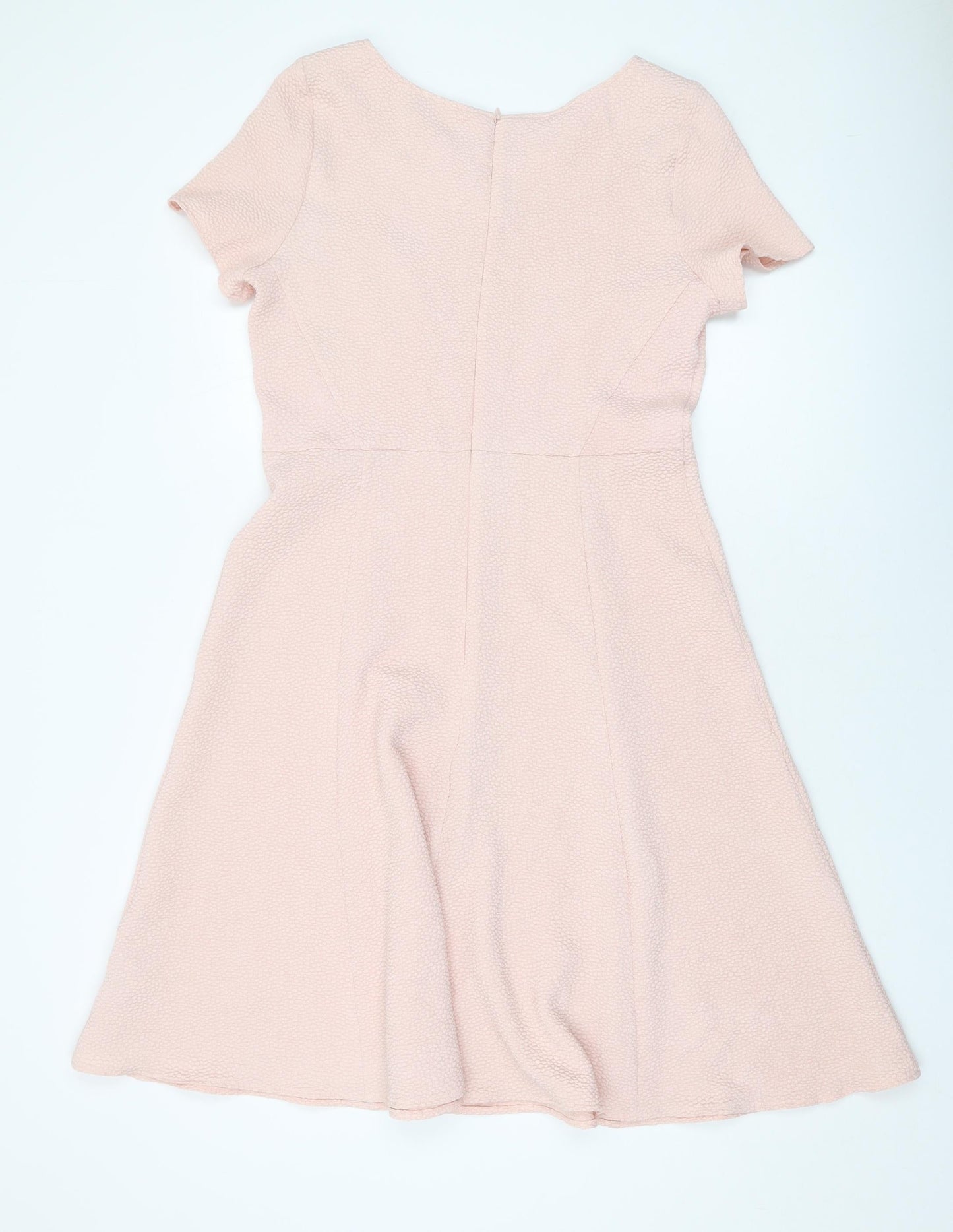 Marks and Spencer Womens Pink Polyester A-Line Size 12 Round Neck Pullover