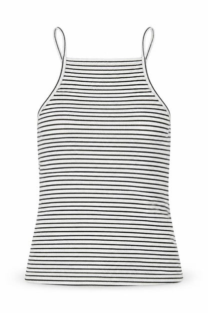 Womens UK Size 8 New Look White Cropped Tank