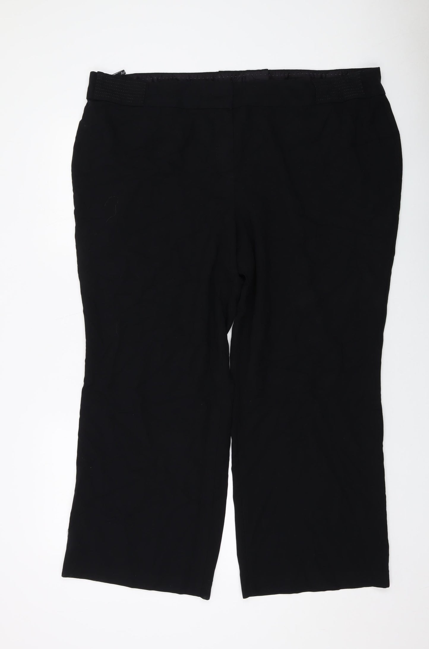 Womens UK Size 26 Marks and Spencer Regular Fit  Black Trousers