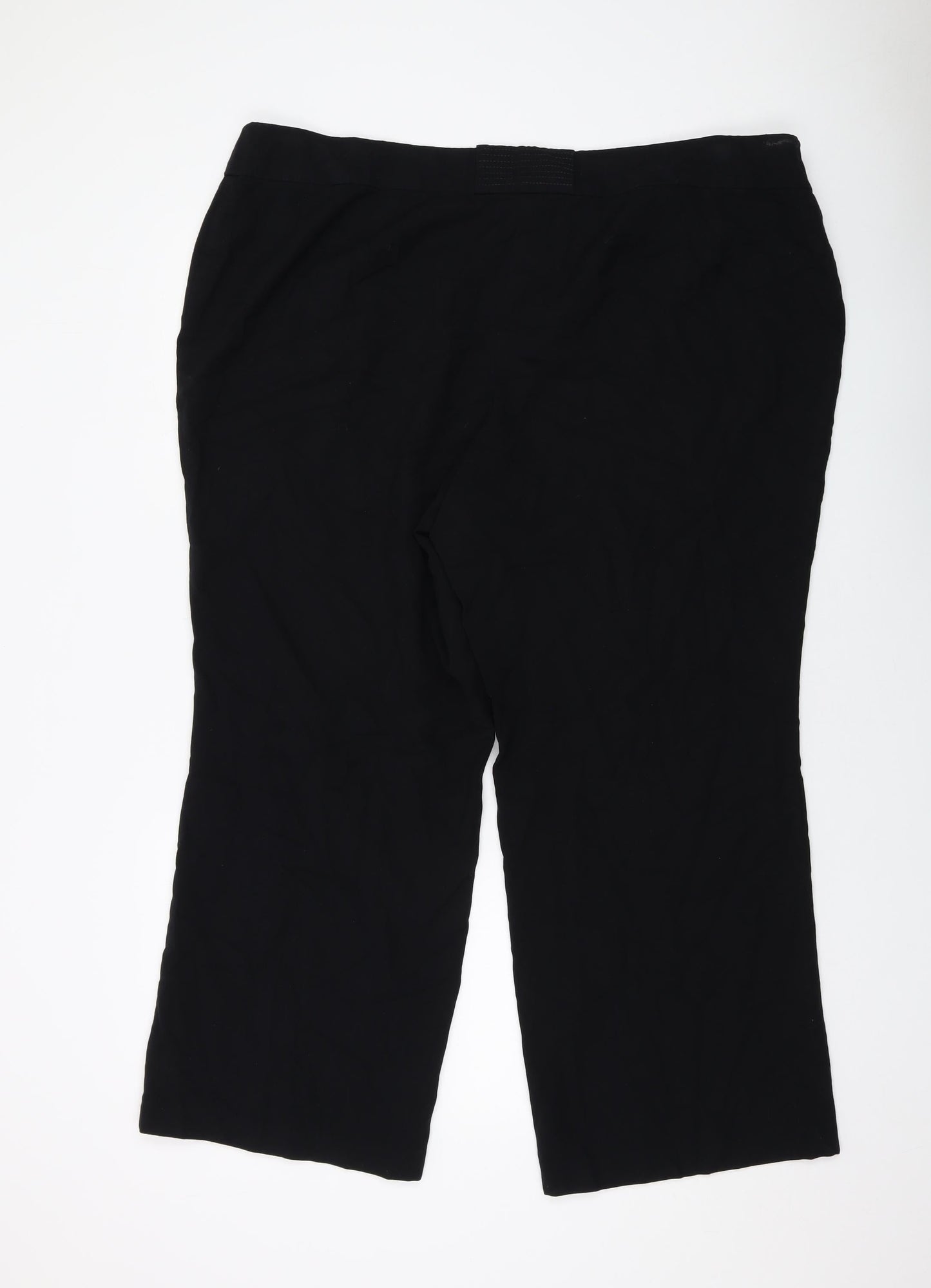 Womens UK Size 26 Marks and Spencer Regular Fit  Black Trousers