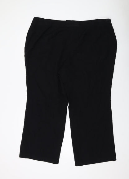 Womens UK Size 26 Marks and Spencer Regular Fit  Black Trousers