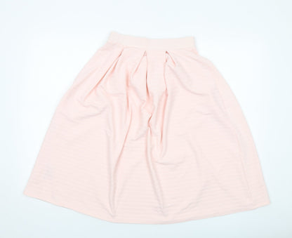 Miss Selfridge Womens Pink Polyester A-Line Skirt Size 8