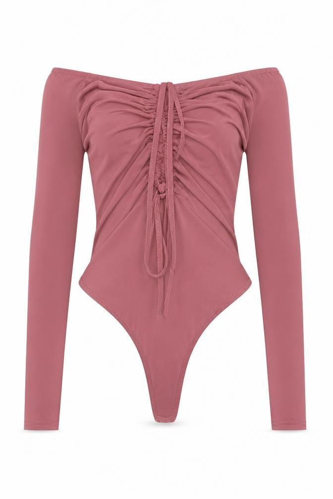 Womens UK Size 8 Missguided One-Piece Pink Bodysuit