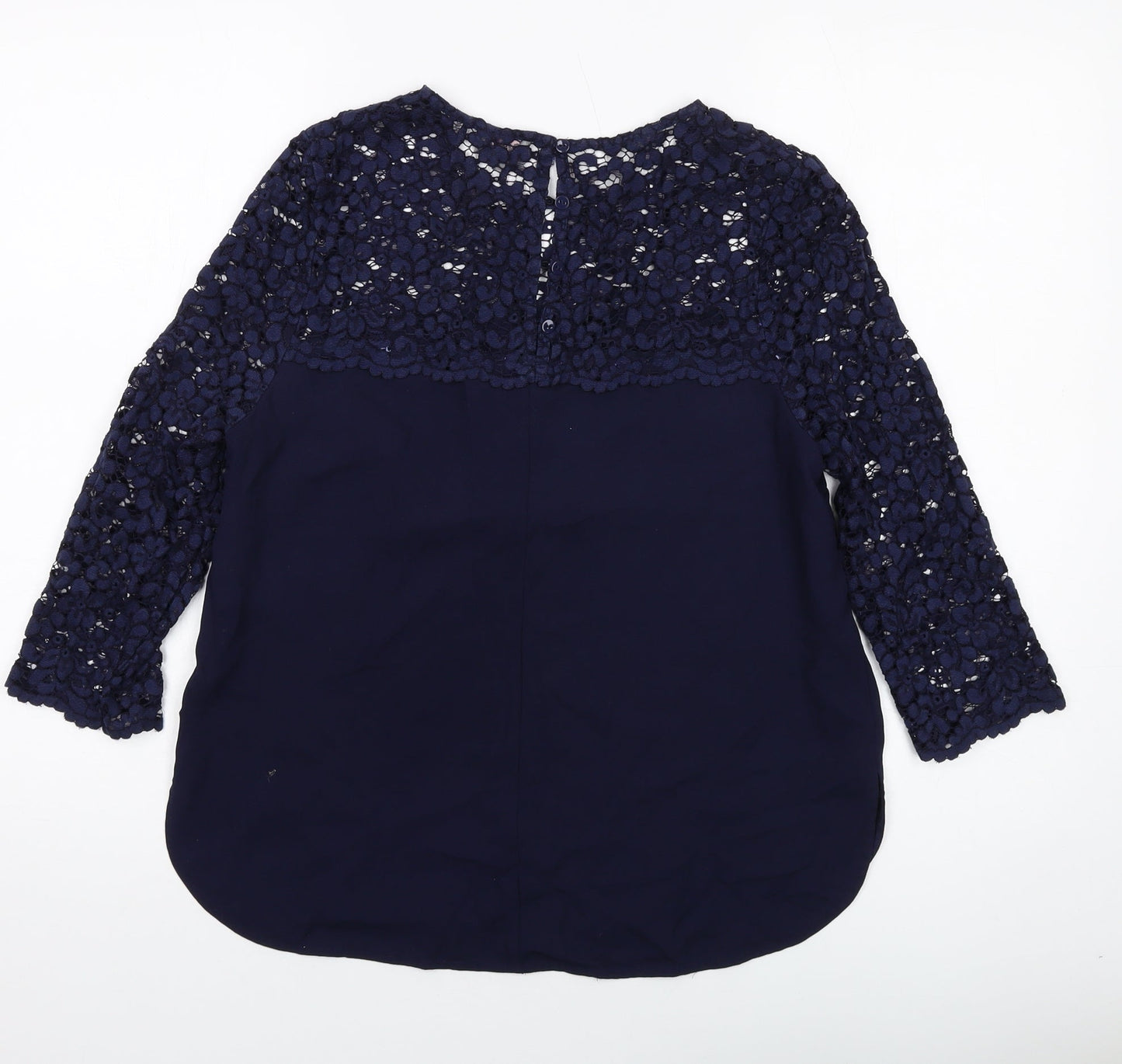 Womens UK Size 10 Phase Eight Blue Basic Blouse