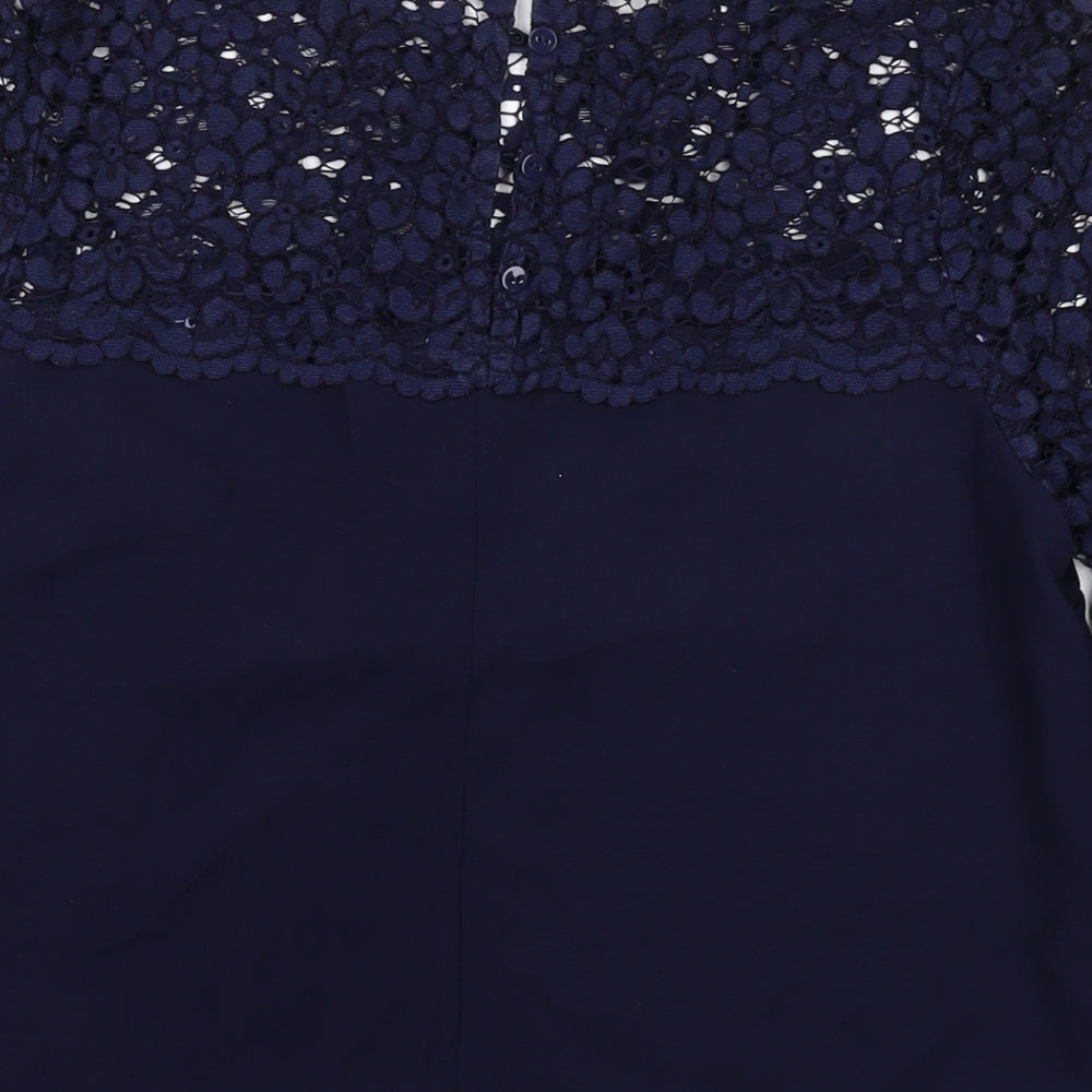 Womens UK Size 10 Phase Eight Blue Basic Blouse